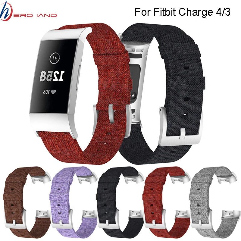 Ремешок для часов Fitbit Charge 4 Холщовый спортивный браслет 3 | Электроника