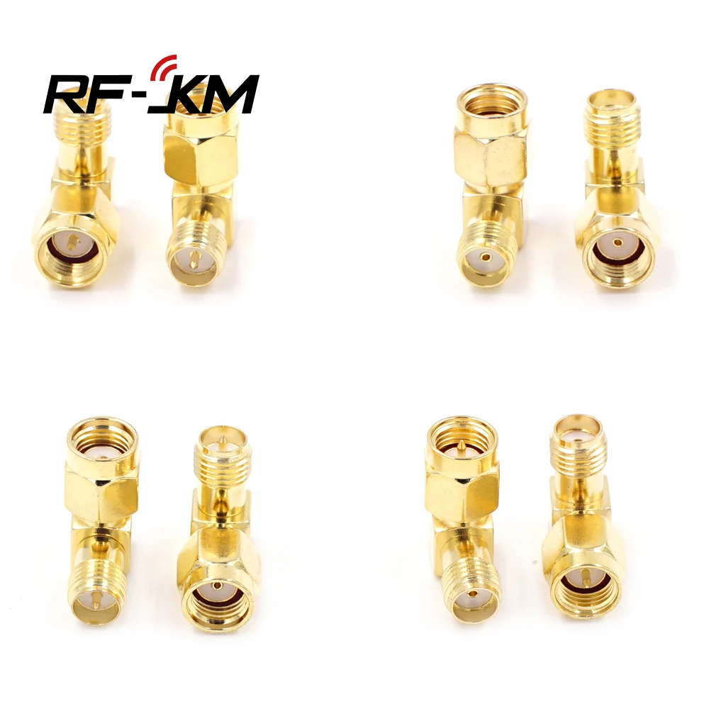 Adattatore Per Antenne WiFi Adattatore RF RP-TNC Maschio A SMA Femmina | Connettore Coassiale 50 Ohm | Per Reti E Antenne Adattatore Oro Nichel Placcato