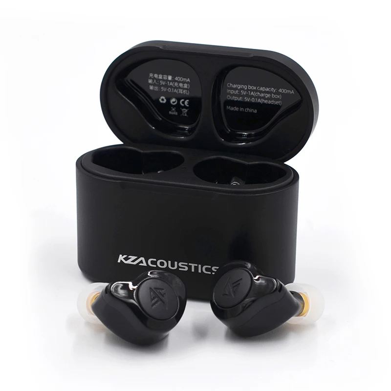 KZ S2 True Wireless TWS Earphones Bluetooth v5.0 Hybrid 1DD+1BA Game Earbuds Touch Control Noise Cancelling Sport Headset