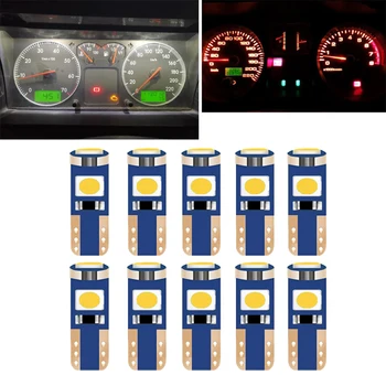 

T5 W3W Dashboard Gauge Led For Audi A4 B7 B5 A6 C6 Q5 Honda Civic 2006-2011 Fit Accord CRV Car W1.2W Instrument Light Bulb White