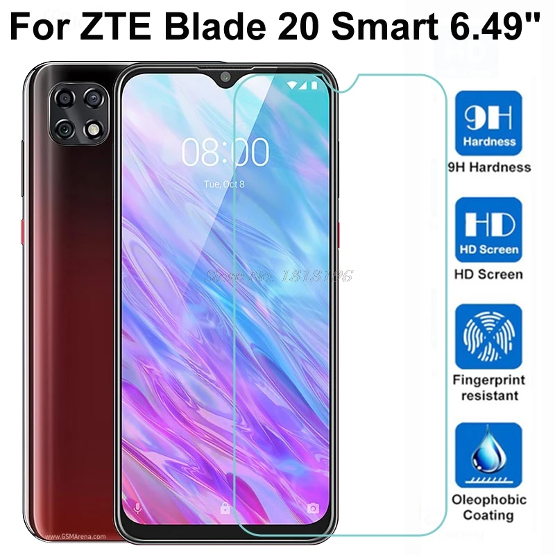

Tempered Glass Screen Protector For ZTE BLADE 20 Smart 2019 9H 2.5D Phone Protective Glass For ZTE BLADE 20 Smart 2019 Glass