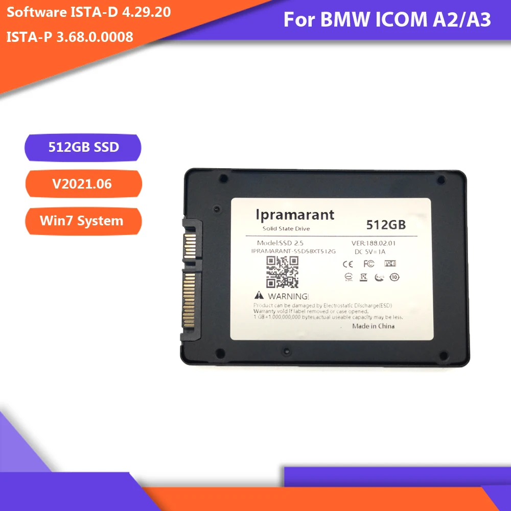 V2021.06 для ICOM A2/A3 программное обеспечение Win7 система 500 Гб HDD/512 ГБ SSD жесткий диск |