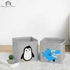 Cube Folding Toys Storage Box Kids Toys Organizer Box Felt Cloth Fabric Storage Basket For Cartoon Animal Nursery Toy Bins 3
