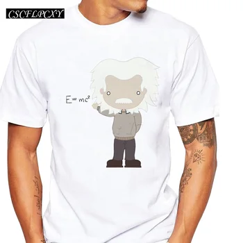 

New Fashion Men t shirt Science Albert Einstein Equation Printed Tee Shirts Short Sleeve Casual Tops Funny Men Cloths