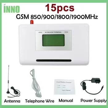 شراء50 قطعة/الوحدة GSM 850/900/1800/1900MHZ محطة لاسلكية ثابتة مع شاشة LCD دعم نظام إنذار ، PABX صوت واضح ، إشارة مستقرة