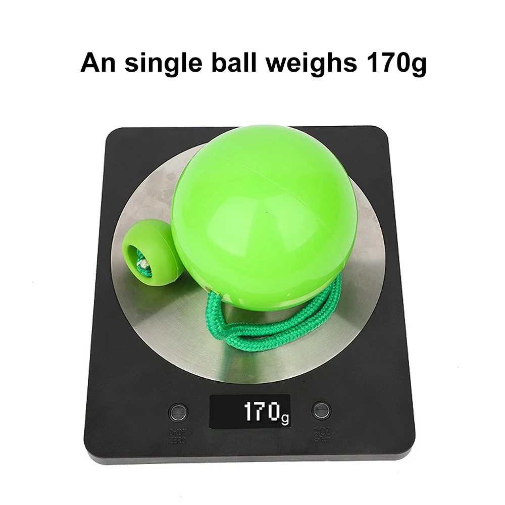 Cabo de Náilon Bolas com 3.4 Profissional Pêndulo Contato Poi Malabarismo Estágio Pro Bola Cor Verde 2 Pçs - Set 8 2 pçs set profissional pêndulo contato poi
