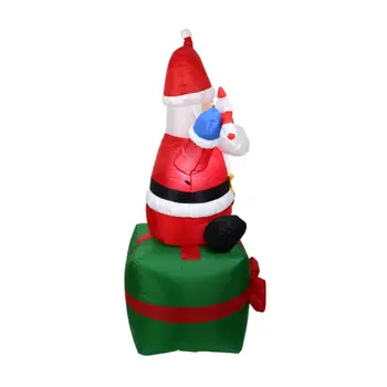 

6FT Christmas Inflatables Santa Claus with Light, Blow Up Yard Xmas for Party N1HA