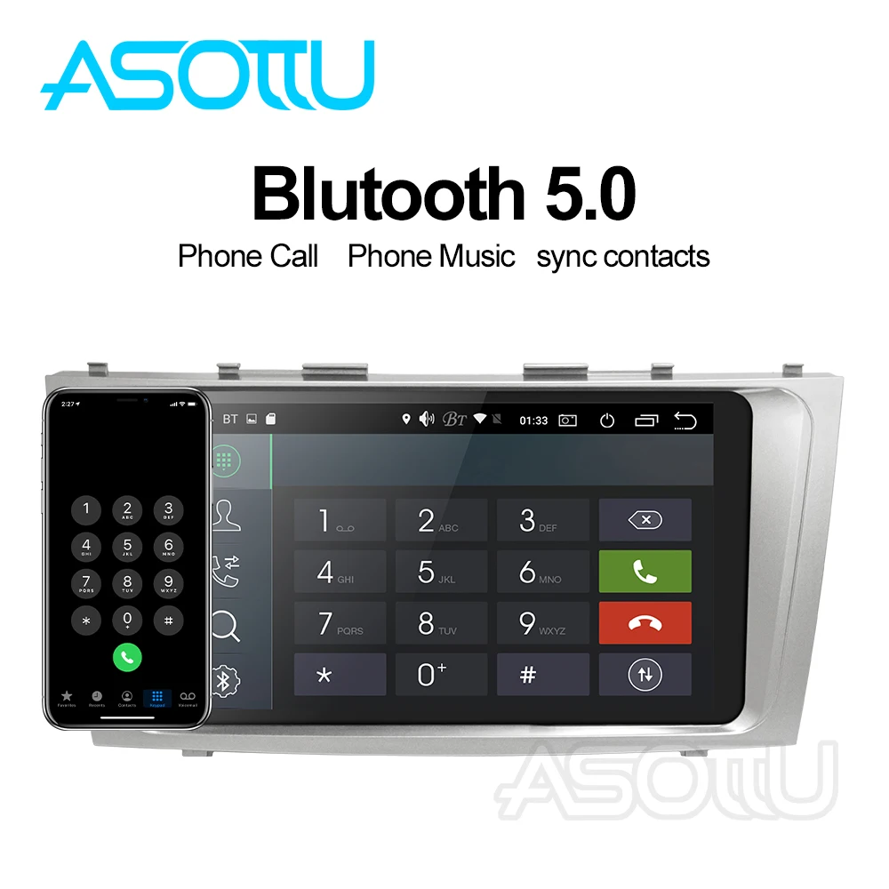 Автомобильный DVD плеер Asottu TO602 Android 9 0 PX6 для Toyota camry 2008 2009 2010 2011 стерео радио