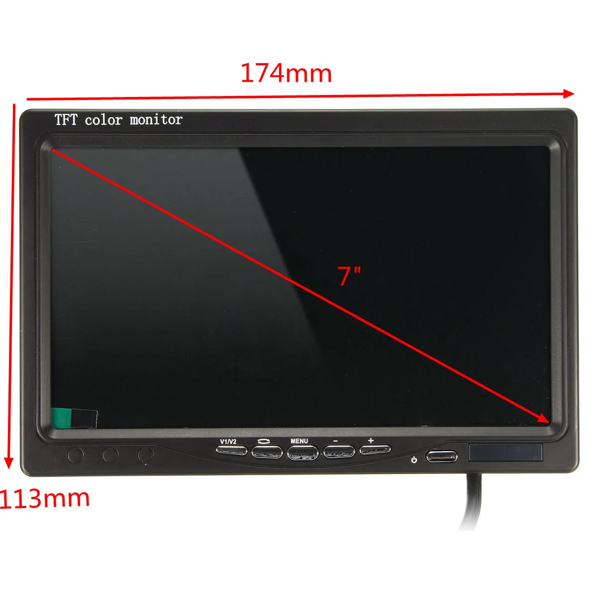 7 беспроводной автомобильный монитор TFT lcd камера заднего вида IR парковка ночного видения CCD HD DVD для грузовика автобус RV Ван трейлер