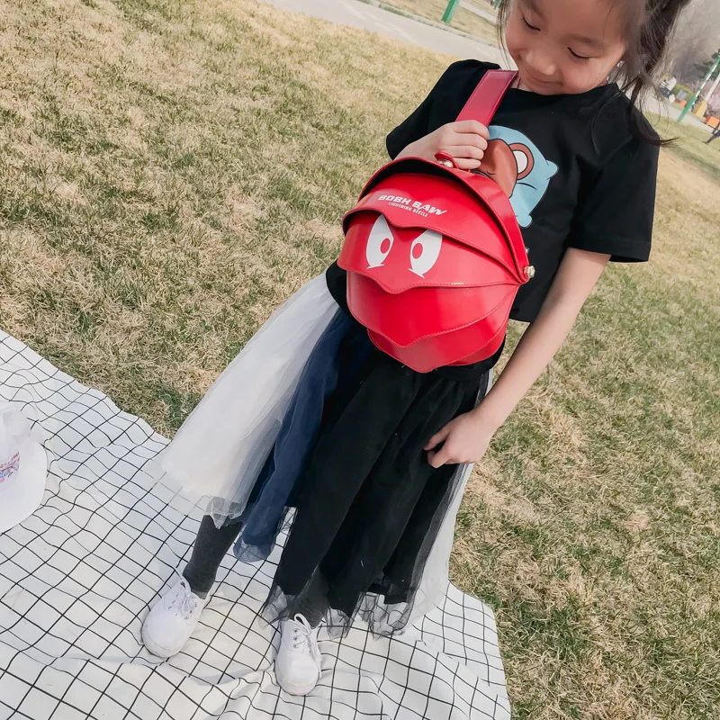 

2019 Summer New Style South Korea Korean-style Children Cool Eyes Beetle Shell Chest Pack Backpack Small Bookbag Men And Women