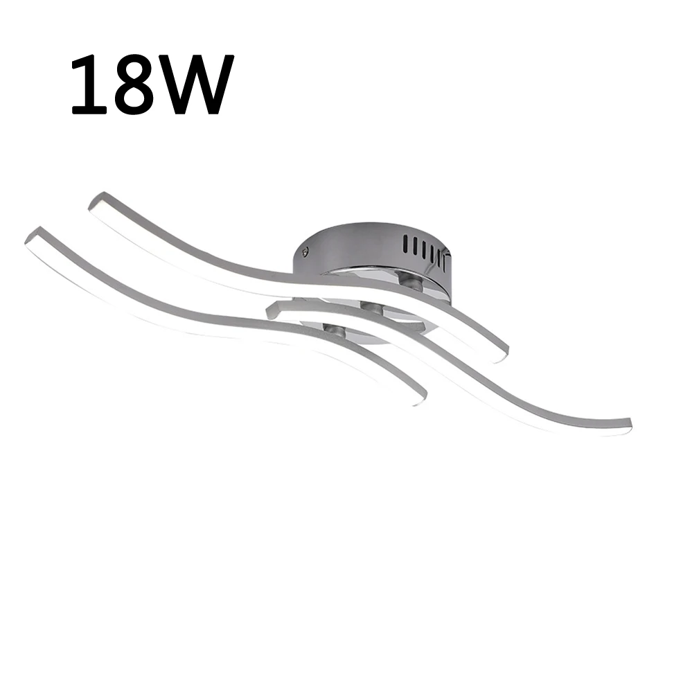 24W 12W 18W LED Ceiling Light Ceiling Lamp AC85-265V Modern Curved Design 2/3/4 Lights for Bar Restaurant Bedroom Living Room
