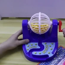 Мини Смешные встряхнуть счастливые лотерейные шарики машина Делюкс бинго семья Интерактивная настольная игра развлечения детские настольные вечерние игрушки