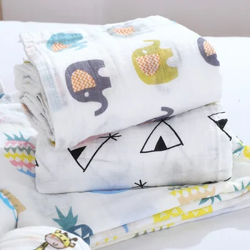 

Infant Baby Newborn Swaddle 100% Cotton Muslin Wrap Infant Blanket Baby Bedding Soft Kids Bath Towel Bebe Swaddle Wrap Envelope