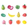 1PC Vegetable and Fruit Food Toys For Children Wooden Magnetic Kitchen Pretend Play Limitation Game Educational Toys for Girls 3