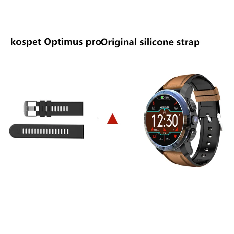 Сменный спортивный ремешок из кожи и силикона для телефона Kospet kospet Optimus pro hope lite