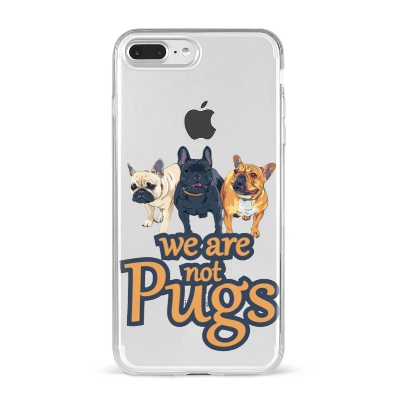Phone Case For iPhone XR XS 11 12 13 Mini Pro MAX 8 7 6 S Plus Pug French Bulldog Silicone Soft Back Cover Fundas Coque iphone 13 pro max cover