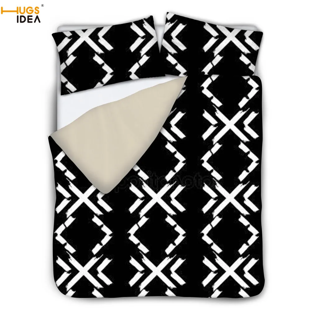 HUGSIDEA 3 шт. набор постельного белья с геометрическим этническим узором