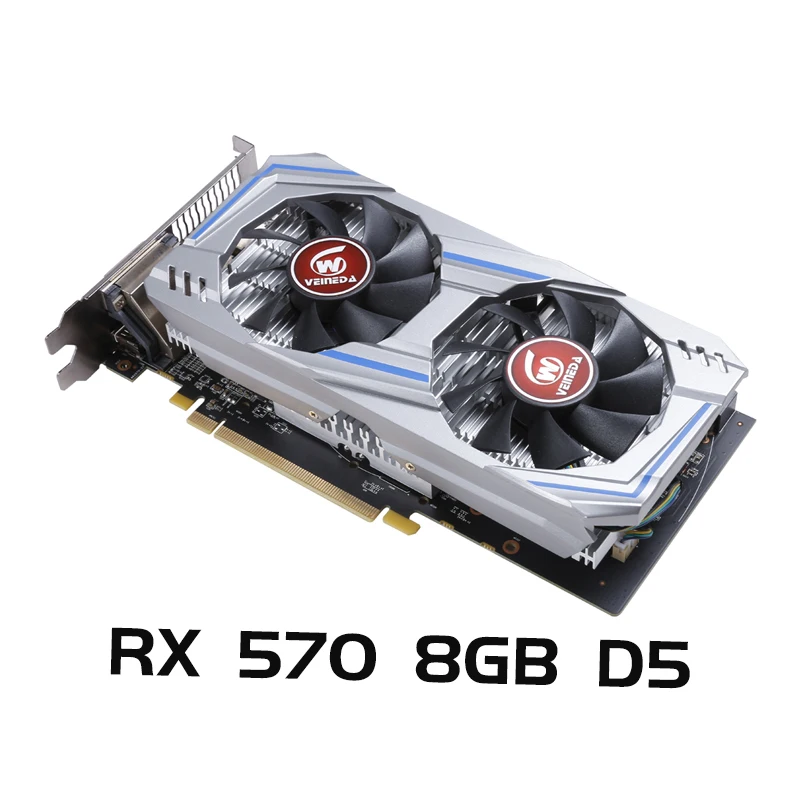 VEINEDA carte graphique rx 570 8gb ordinateur de bureau gaming 256Bit
GDDR5 carte vidéo rx 570 8GB plus fort que gtx 960 gtx 1050TI