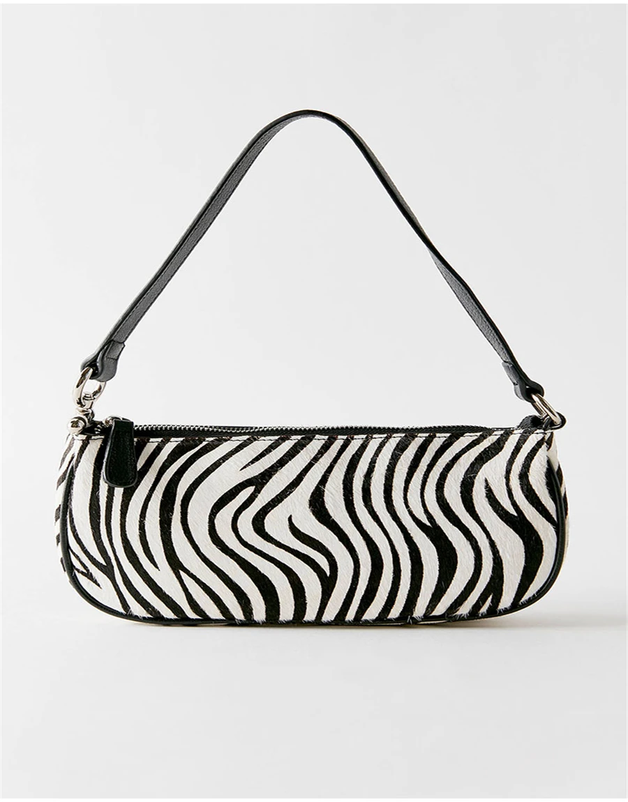 

handbag autumn/winter customized bag chao zebra print retro armpit shoulder bag baguette women bag