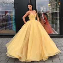 Элегантное бальное платье без бретелек Бальные платья с высокой талией без рукавов длиной до пола из органзы Вечерние платья с корсетом на спине