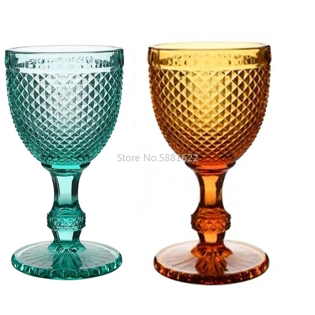 1pc Latte Coffee Cup With Handle Amber Vintage Glass Cups Wine Goblet, Cold  Drink Cup, Household Utensils - AliExpress