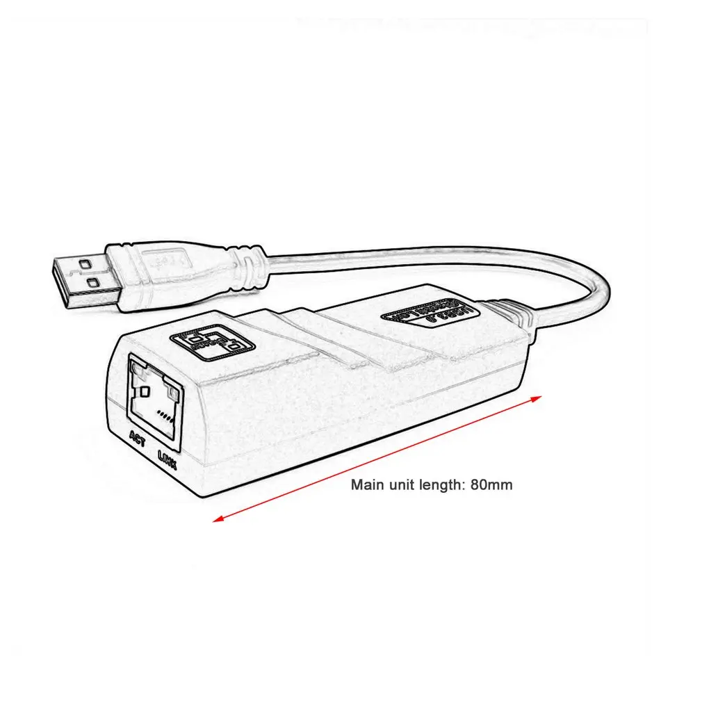 USB Ethernet адаптер Сетевая карта 3 0 к RJ45 Lan гигабитный Интернет для компьютера Macbook