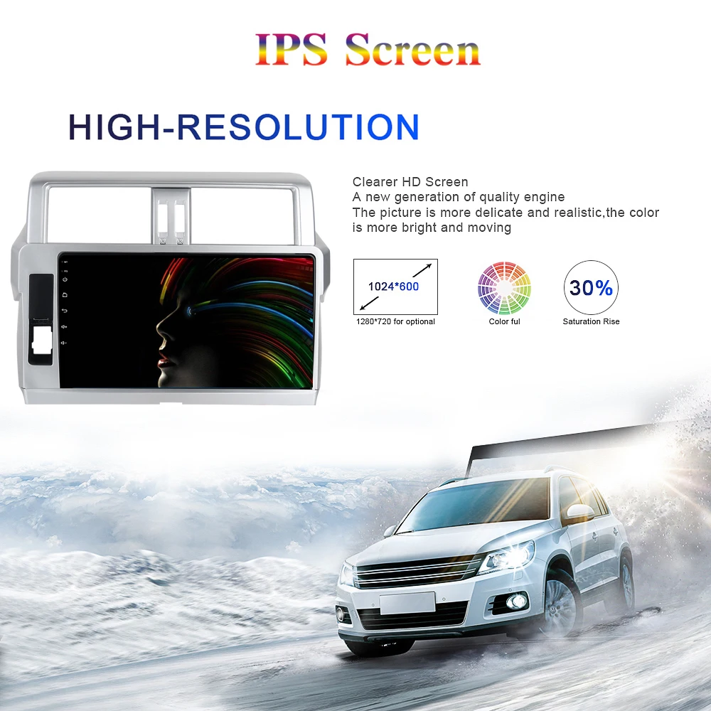 Clearance Android 9.0 Car Radio 2 Din GPS Navi for Toyota Prado 150 2013 2014 2015 - 2018 PX6 DSP IPS Screen 4Gb+64Gb 8-Core RDS WIFI BT 6