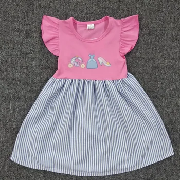 

New Baby Girls Dress Kids Newborn Infant Summer Dress Baby Clothes Dresses Toddler Summer Girl Blue Spring Children
