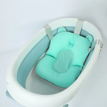 Baby Bath Mat Newborn Baby Shower Bath Safety Support Baby Bath Cushion Tub Pad Non-Slip Seat Suspension Net Floating Mat 6