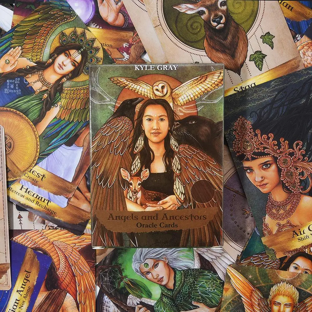 55 Angels And Ancestors Oracle Cards Tarot Cards High Quality Smith Tarot Deck Board Game Cards Playing Cards Family Entertain