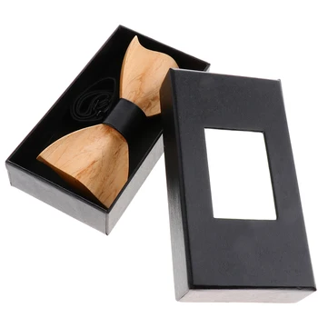 

Wooden Bow Ties Butterfly Cravat Wood Bowties for Men Women Wedding Party Accessories Neckwear