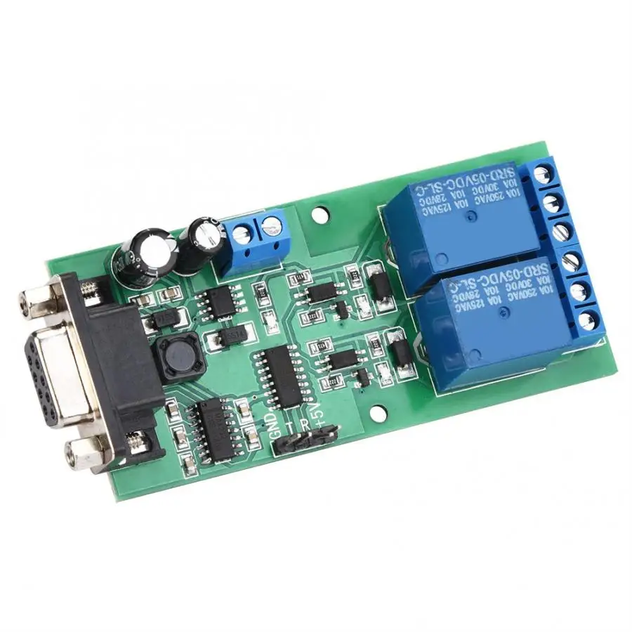 YYE-2 RS232 Регулируемый UART последовательный порт Удаленный модуль пускового реле платы MCU PC переключатель управления