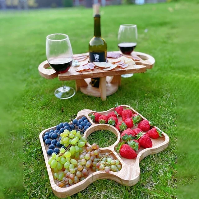 Wine racks outdoor portable wine table wine glass holder picnic