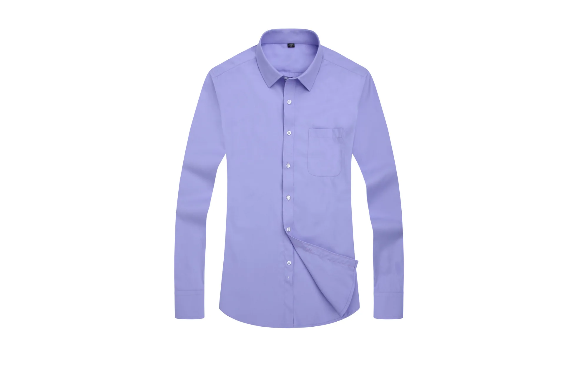 Мужские рубашки masculino Hombre модная однотонная летняя рабочая одежда тонкая мужская одежда умная Повседневная без глажки осень MOOWNUC 4XL 3XL