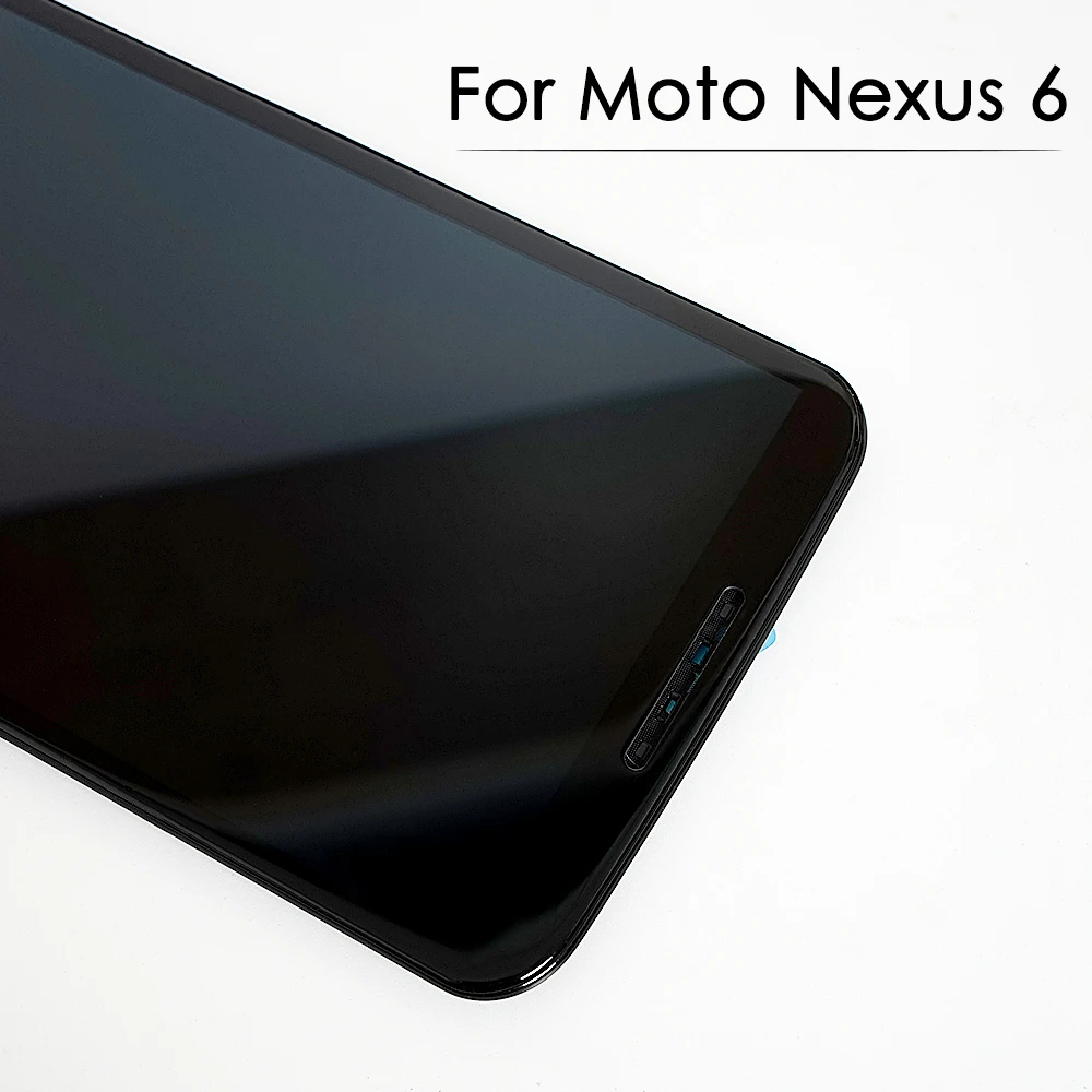 Оригинальный супер AMOLED дисплей для Google Motorola Nexus 6 LCD сенсорный экран с рамкой Moto