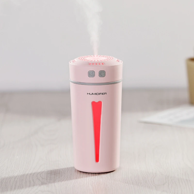 Увлажнитель воздуха диффузор эфирного масла со светодиодной подсветкой Usb Happy Cup ароматический распылитель-увлажнитель для дома белый