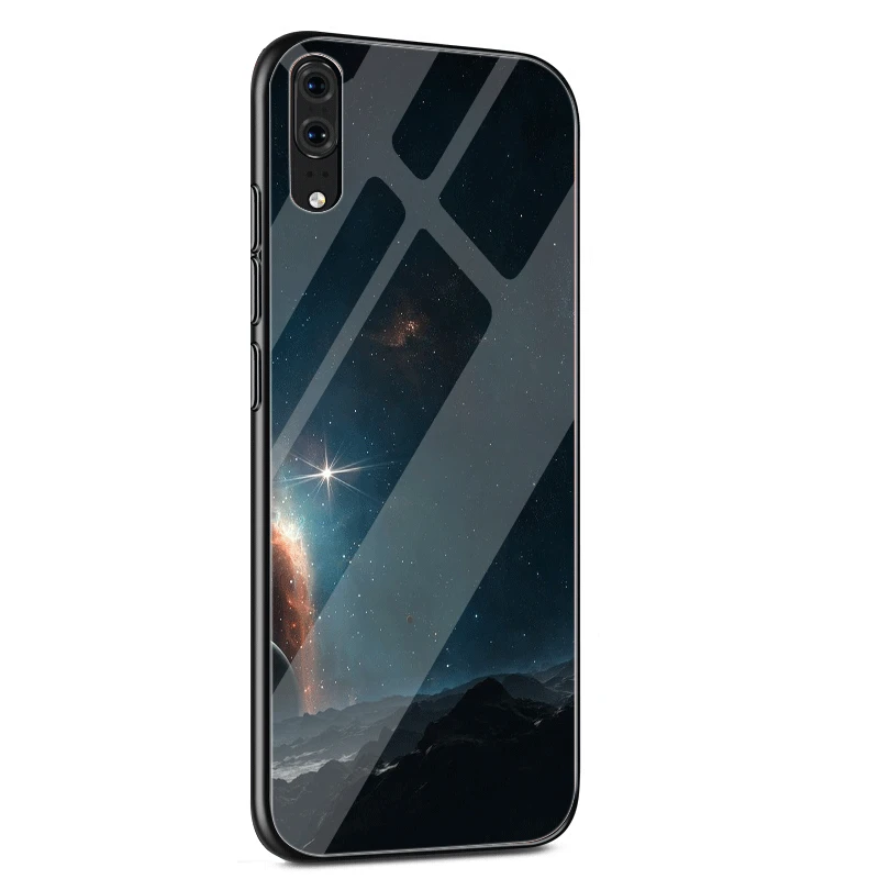 G5 Чехол для телефона, стекло для huawei P30 P20 P10 Honor 10 8X Y6 Y9 mate 20 Lite Pro P Smart Cover Fantasy Nebula Space Вселенная, звезды - Цвет: G5