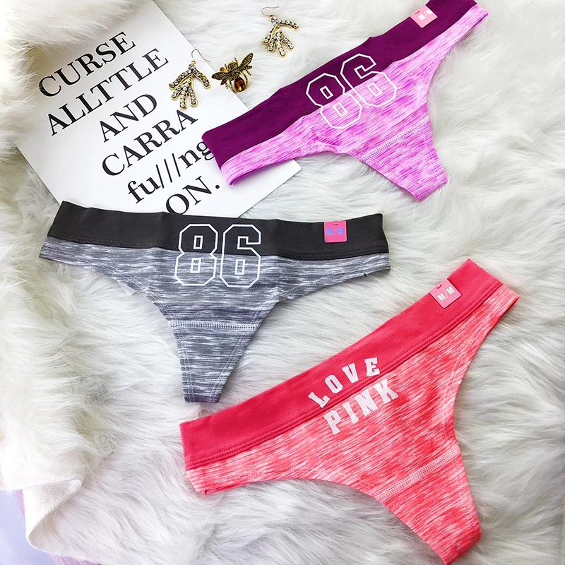 

Women G String Thongs Low Waist Briefs Sexy Panties Ladies' Seamless Lingerie Thong Printed lace