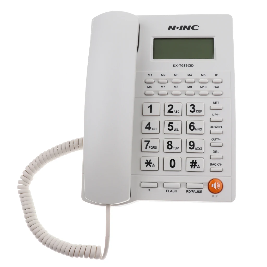 

Landline Phone Corded Home Office Desk Telephone Backlit Display Caller ID