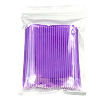 

100pcs Disposable Makeup Cotton Swabs Eyelash Extension Eye Lash Glue BrushesHome Mascara Brush Cotton Soft Swab
