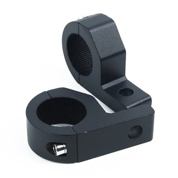 

Bracket Bracket Tube Clamp Mounting Single Hole Rubber ring Black Motorcycle