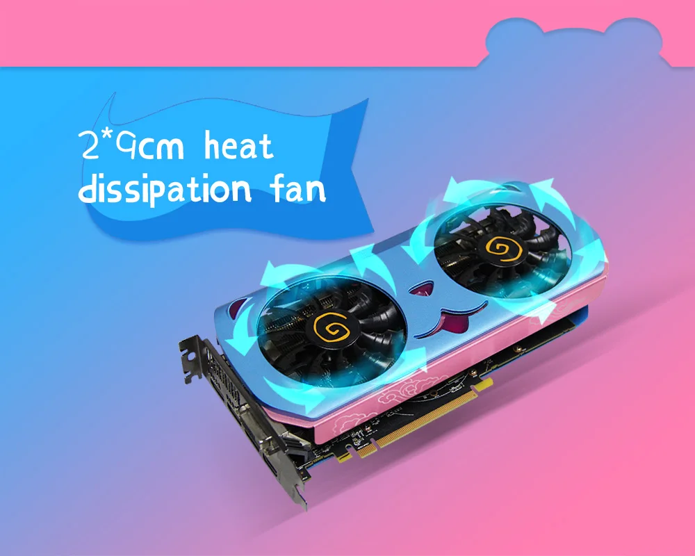 Yeston Radeon RX 580 GPU 8 ГБ GDDR5 256 бит игровой настольный компьютер ПК видеокарты Поддержка DVI/HDMI PCI-E X16 3,0