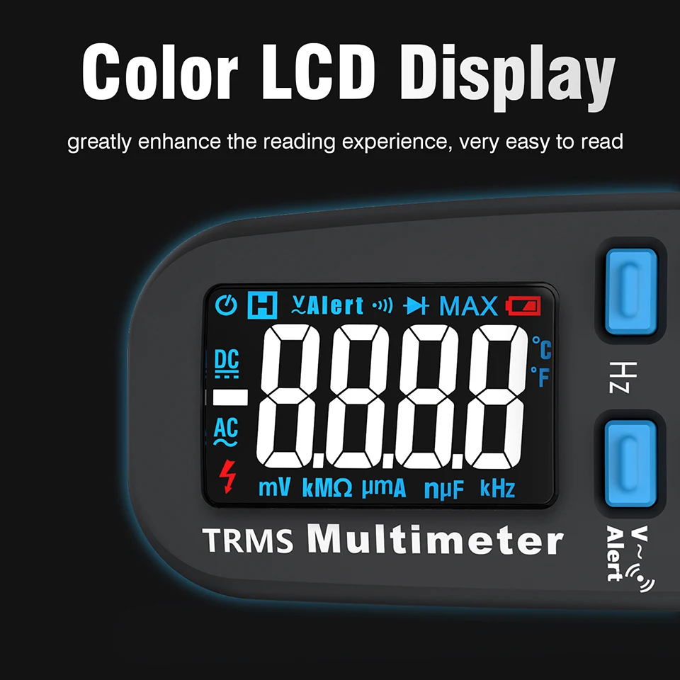 Двойной режим мультиметр Вольтметр AIMOMETER 92CL-PRO цветной дисплей цифровой Multimetro индикатор напряжения Voltimetro тестер батареи