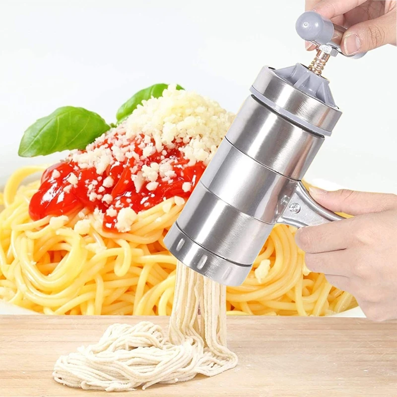 Manuale In Acciaio Inox Noodle Maker Press Pasta Machine Manovella Taglierina Spremiagrumi Pentole Fare Spaghetti Attrezzo Da Cucina