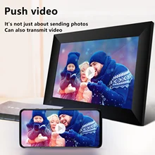 New P100 10.1inch WiFi Digital Picture Frame 1280x800 IPS Touch Screen 16GB Smart Photo Frame APP Control with Detachable Holder