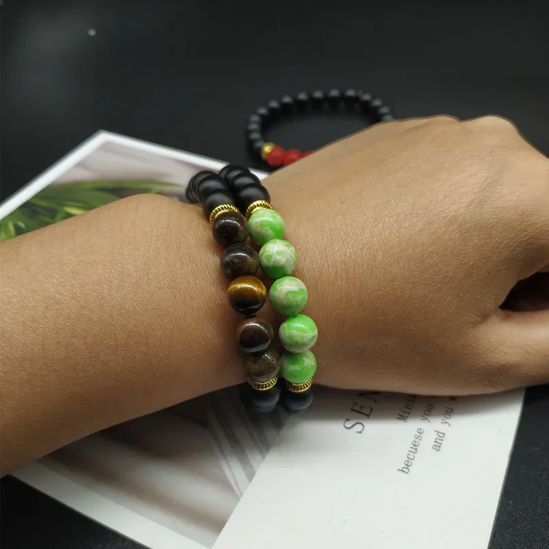 Мужской браслет из Императорского камня новинка 2019 модная ручная бижутерия