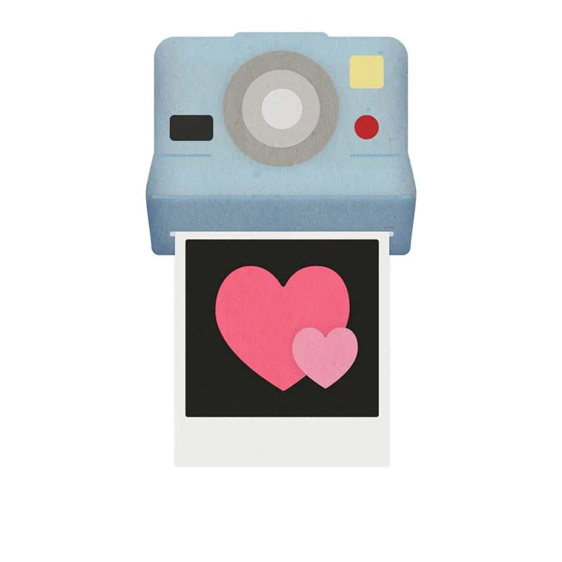 Любовь камера набор металла резки штампы для DIY Скрапбукинг фото украшение для альбома тисненая картонная открытка ремесла высечки
