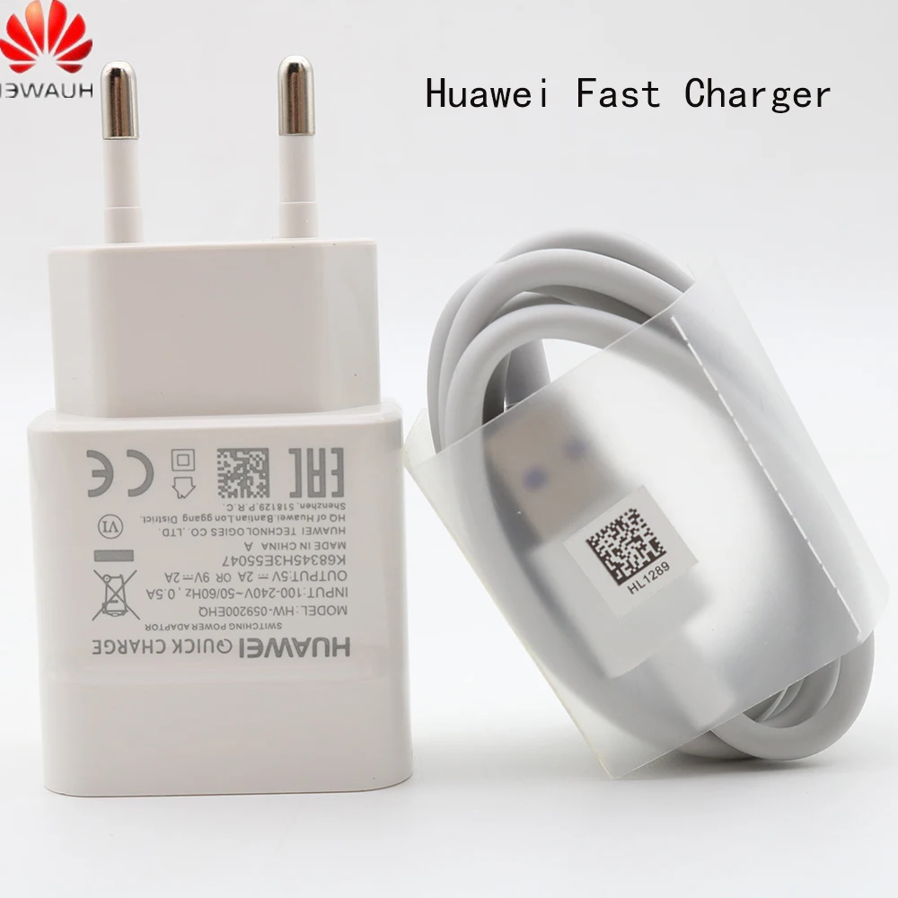 Оригинальное зарядное устройство Huawei EU адаптер для быстрой зарядки QC 2 0 кабель usb