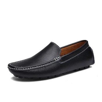 

Brand New Fashion Summer Spring Men Driving Shoes Loafer Genuine Leather Boat Shoes Breathable Male Casual Flats Loafers