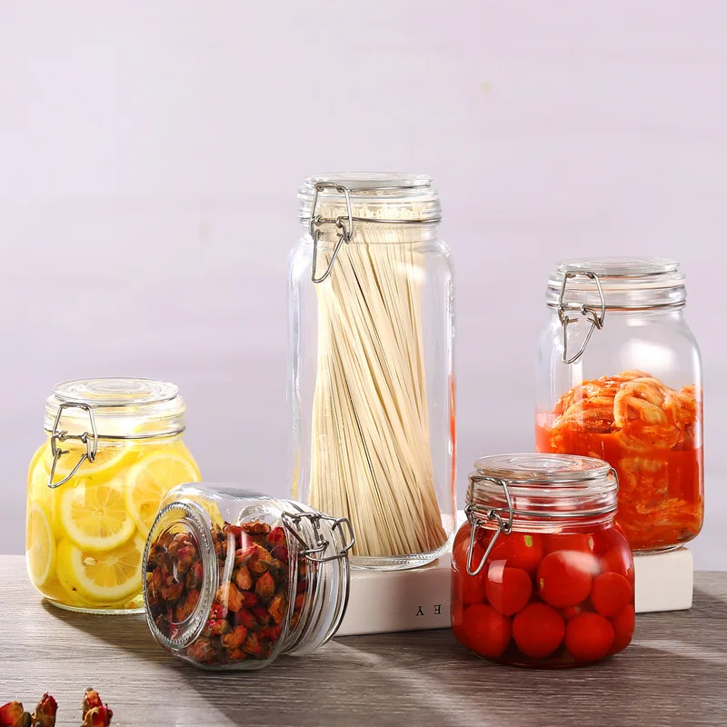 Square Sealed Stainless Steel Storage Cans Pickle Tank Food Jam Bottle Enzyme Bottle Milk Powder Storage Tank with Lid Bottle
